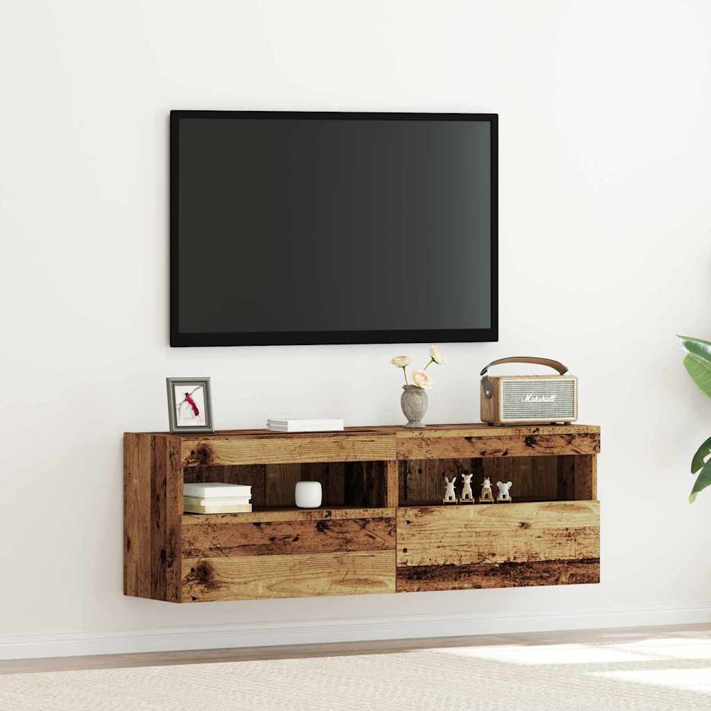 TV Wall Cabinet Old wood 60 x 30 x 40 cm Engineered Wood